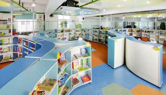 環氧地坪漆施工廠家是這樣“玩轉”兒童圖書館的